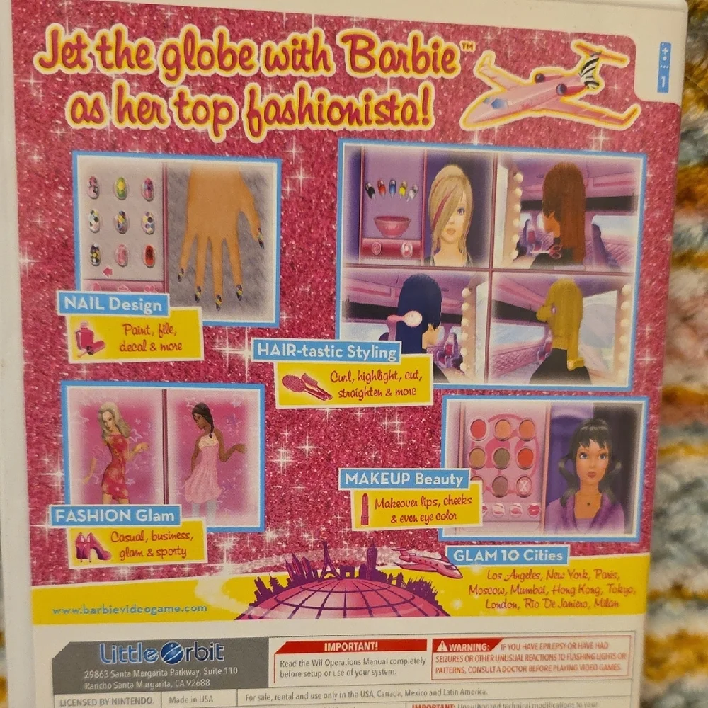 Barbie Jet, Set & Style! Wii Game